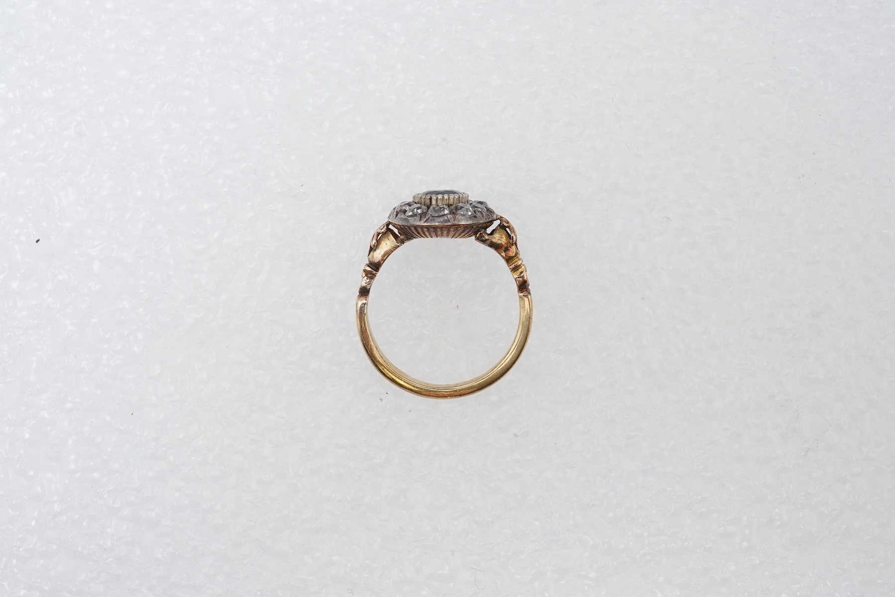 A sapphire and diamond ring, early 19th century